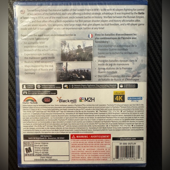 PS5 WWI Tannenberg Eastern Front Game - Picture 2 of 2